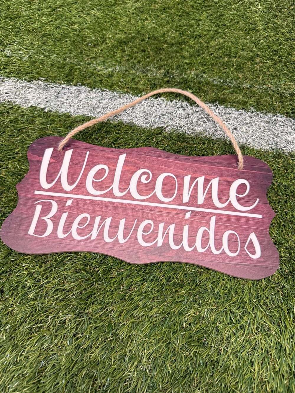 Welcome Bienvenidos / In Session En Sesion Double Sided Hanging Sign